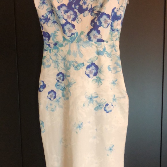 🎉 HP! Backless ASOS True Violet wiggle dress UK 8/US 4 - Picture 5 of 13